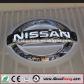 High quality vacuum formed plastic signs/advertising car logos for car shop